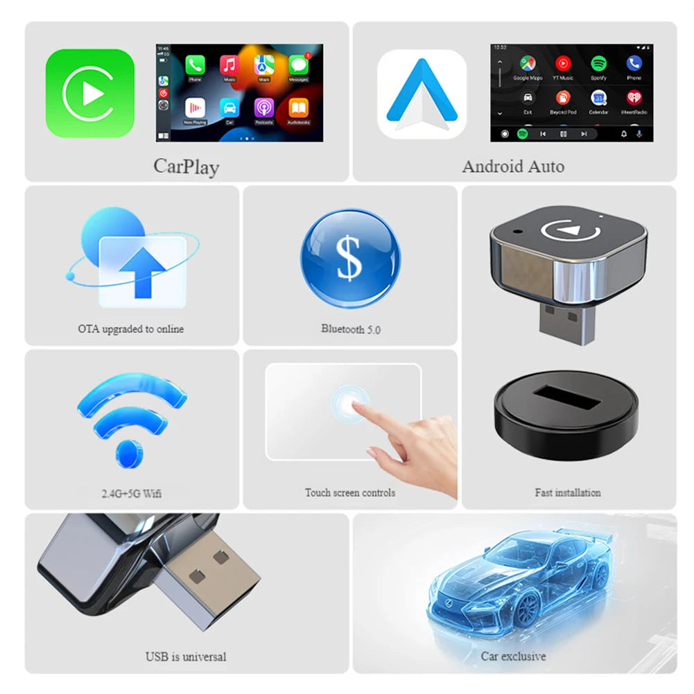 DriveNeatly AutoSync Pro USB CarPlay Converter